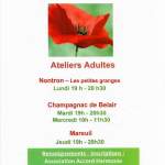 Ateliers adultes: Tao gym, Brain gym, relaxation
